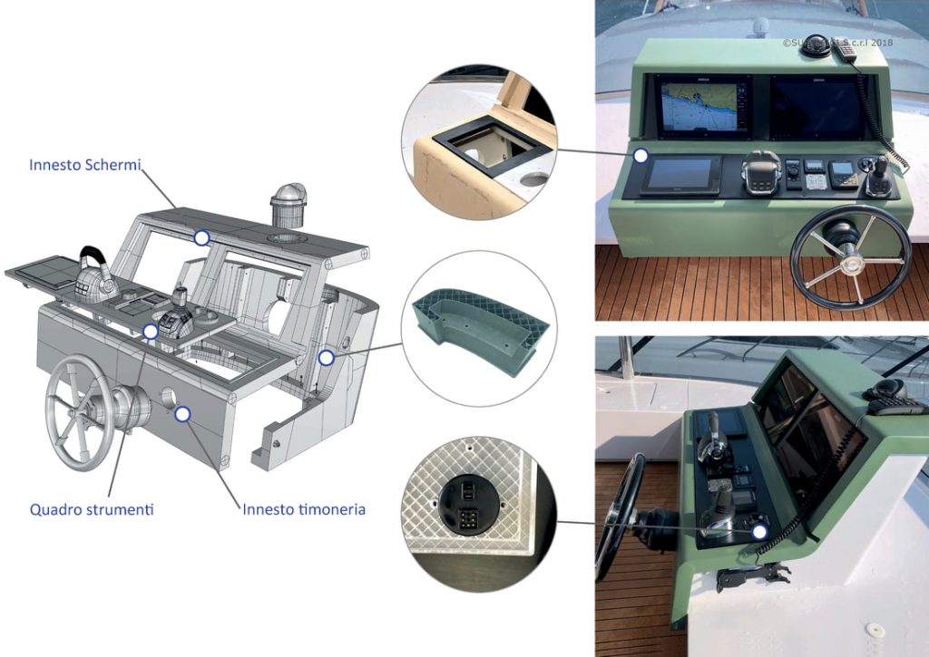 superfici stampa3d yacht design stampanti3d laspezia modelli 3dmodel 3d prodotti industriali plancia 3d flly 3 orig