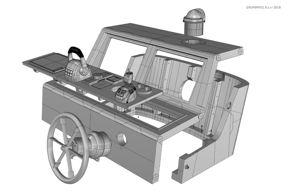 Superfici_LaSpezia_Stampa 3D_Nautica_Plancia Fly del motoryacht Amer 94 Twin Superleggero_0